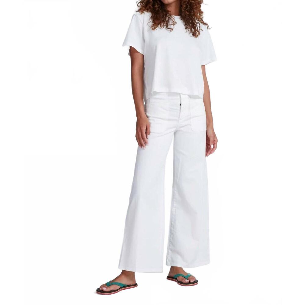 NEW ASKK NY the jam flare pants in ivory